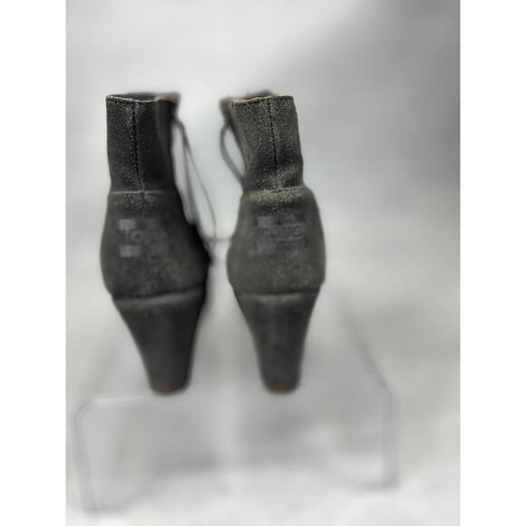 TOMS Women’s Desert Wedge Ankle Bootie Grey Suede Size 790 - Picture 4 of 6
